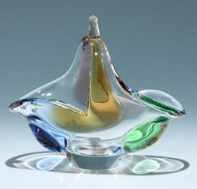 Henkelkorb RHAPSODY Design Frantisek Zernek for Mstisov Glassworks 1956
