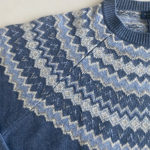 Peter Millar Sweater Men L Wool Cashmere Fair Isle Golf Ski Snow Nordic Arctic - Picture 6 of 16