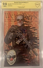 THE RECOUNT 1 HIVES VIRGIN COVER Signed Javan Jordan A/P remark CBCS 9.8 LTD 400