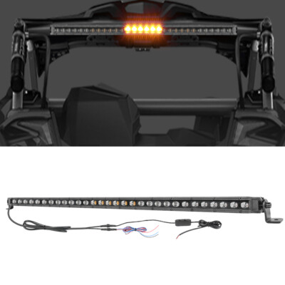 For 2024 Can-Am Maverick R X RS Smart-Shox UTV 30 Inch Rear Chase LED Light Bar 