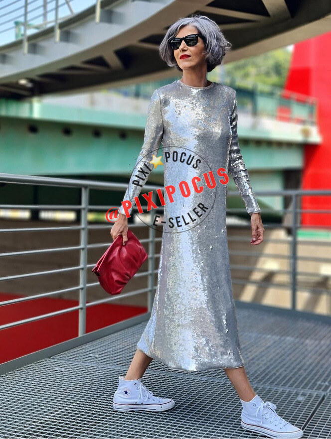 ZARA NEW LONG SEQUIN KNIT DRESS SILVER S,M,L 6096/100 | eBay ZARA NEW LONG SEQUIN KNIT DRESS SILVER S,M,L 6096/100 | eBay