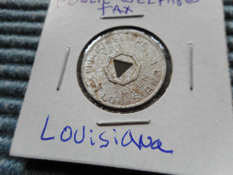 Old Token LOUISIANA Vintage  1 Public Welfare Tax 