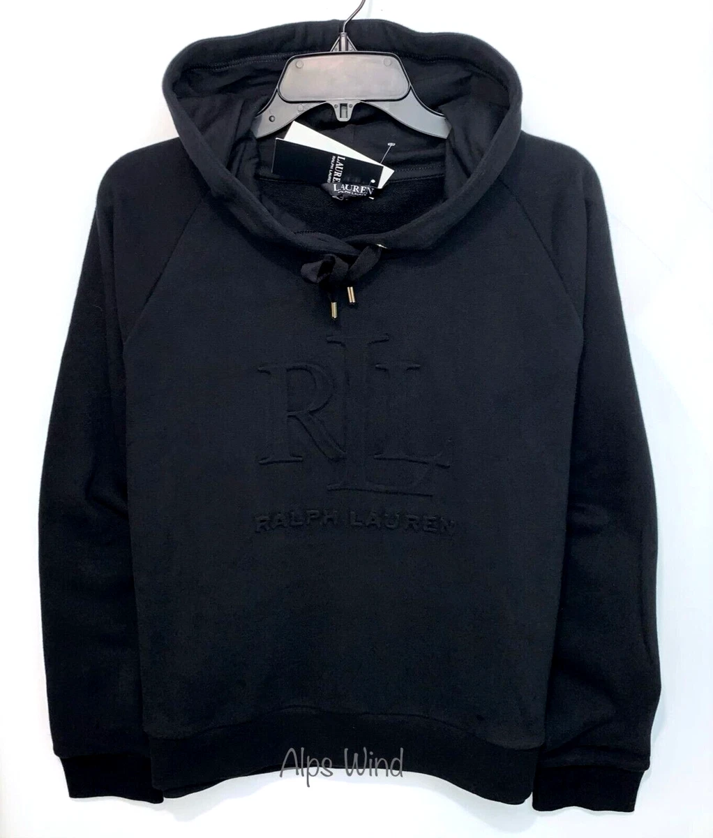 Ralph lauren women's black hoodie discount