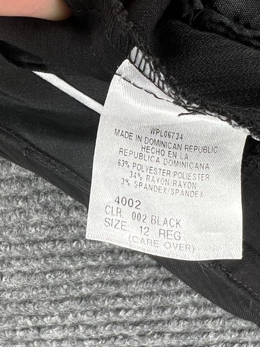 VAN HEUSEN Boy’s Black Dress Pants Size 12R - Picture 5 of 6