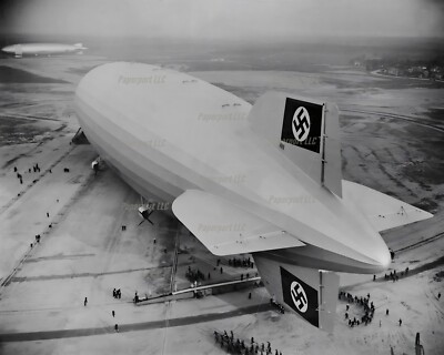 Hindenburg First Landing At Lakehurst 1936 8x10 Photo
