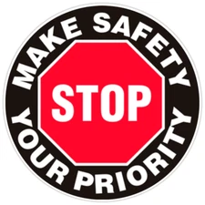 Make Safety Your Priority Bumper Sticker Military Vinyl Soldier Decal 5"