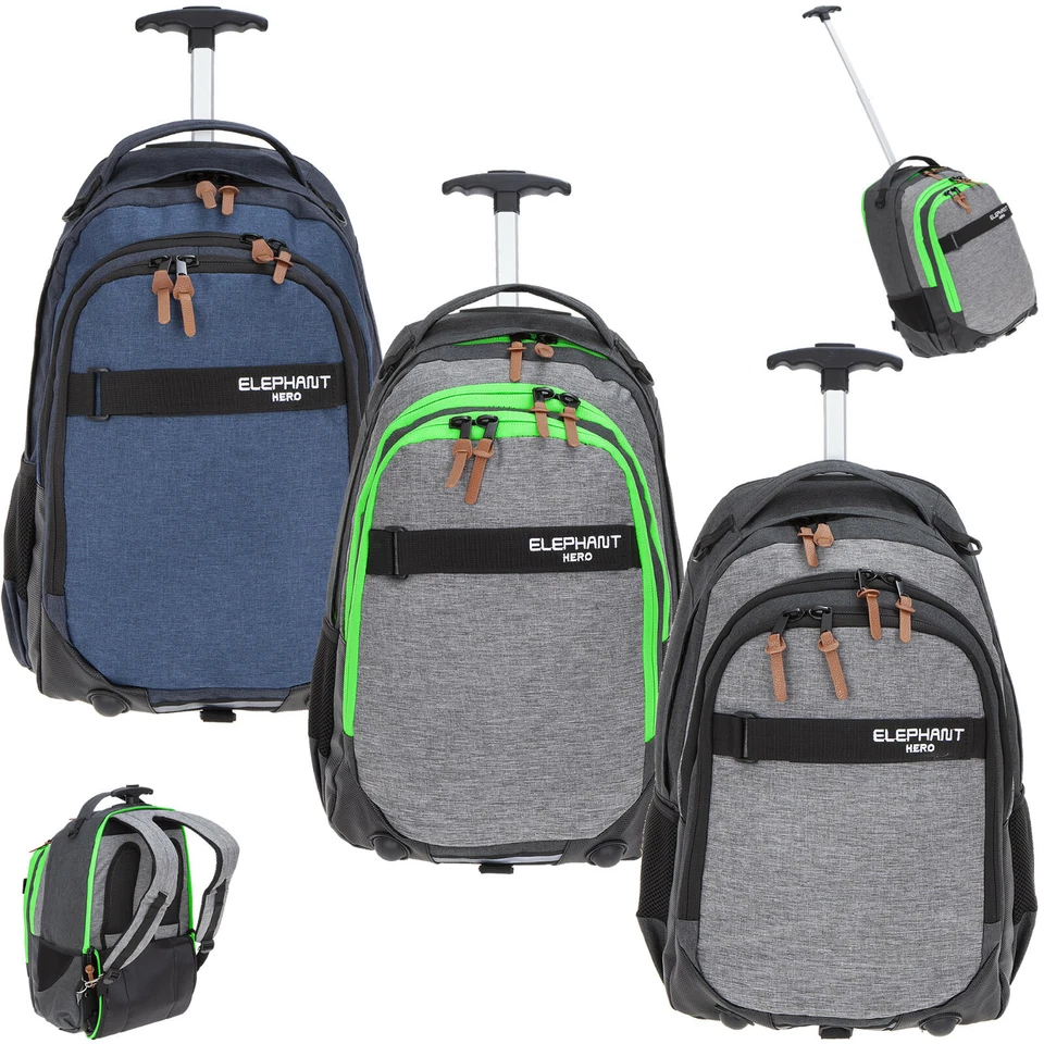 Schultrolley Mädchen Jungen Trolley Elephant Signature Hero Schulrucksack 12724