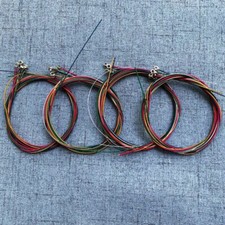 Set of 6pcs Rainbow Guitar Strings Steel Wire 1-6 for Classical Acoustic Folk UK