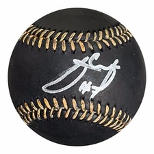 Julio Urias Signed Auto Black OMLB Baseball PSA /DNA Certified Dodgers WS