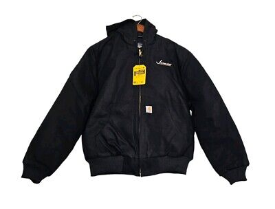 Carhartt 0J0140-M Duck Active Jacket Quilt Lined Black Loose Carhartt 0J0140-M Duck Active Jacket Quilt Lined Black Loose