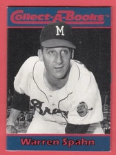 1990 Collect A Books -- Warren Spahn -- Braves -- Box 732-340