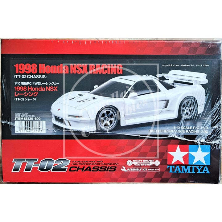 Tamiya 1/10 1998 Honda NSX 4WD Kit TT-02 Chassis Motor and ESC
