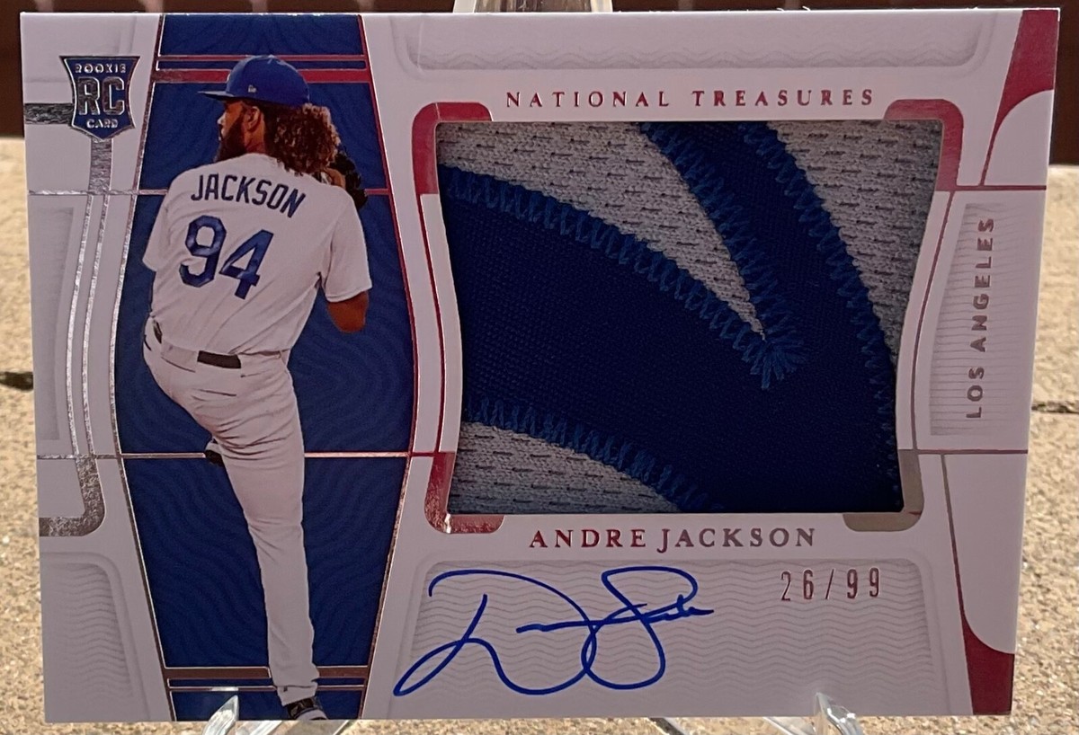 2022 NATIONAL TREASURES Andre Jackson RC AUTO 26/99 PATCH # 118 | eBay