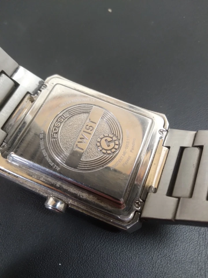 Мужские автоматические часы Fossil Twist Arkitekt ME-1017 с открытым сердцем черный циферблат 50 М - Изображение 4 из 4