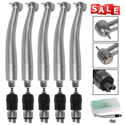 5 NSK Style Dental High Speed Handpiece 4 Hole Quick Coupler Swivel USA