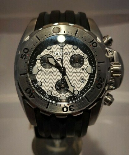 Orologio Sector 600 crono movimento al quarzo cinturino in caucciù | eBay