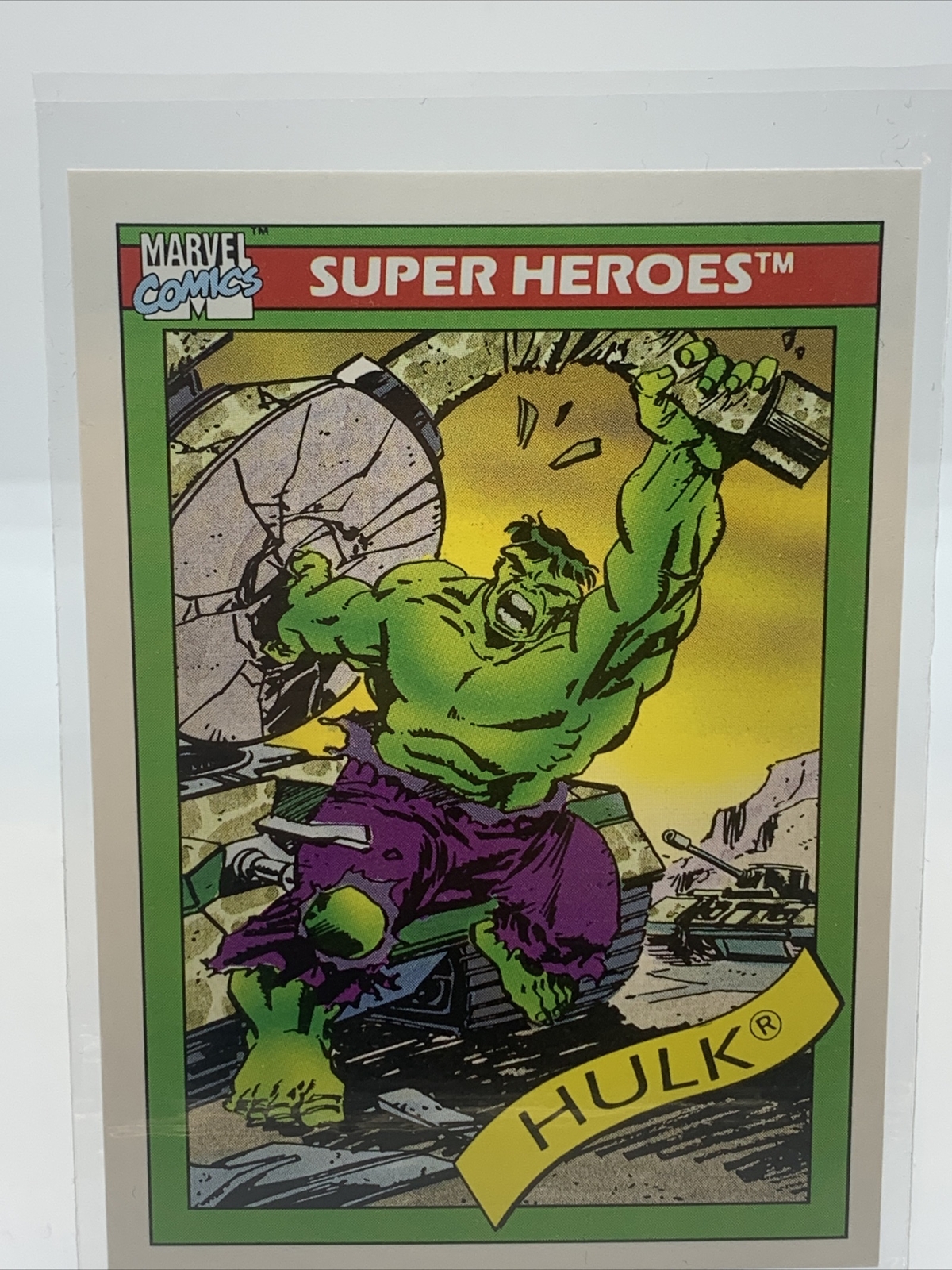 1990 Impel Marvel Universe Trading Cards Series 1 # 3 Hulk Condition Mint 📈🔥