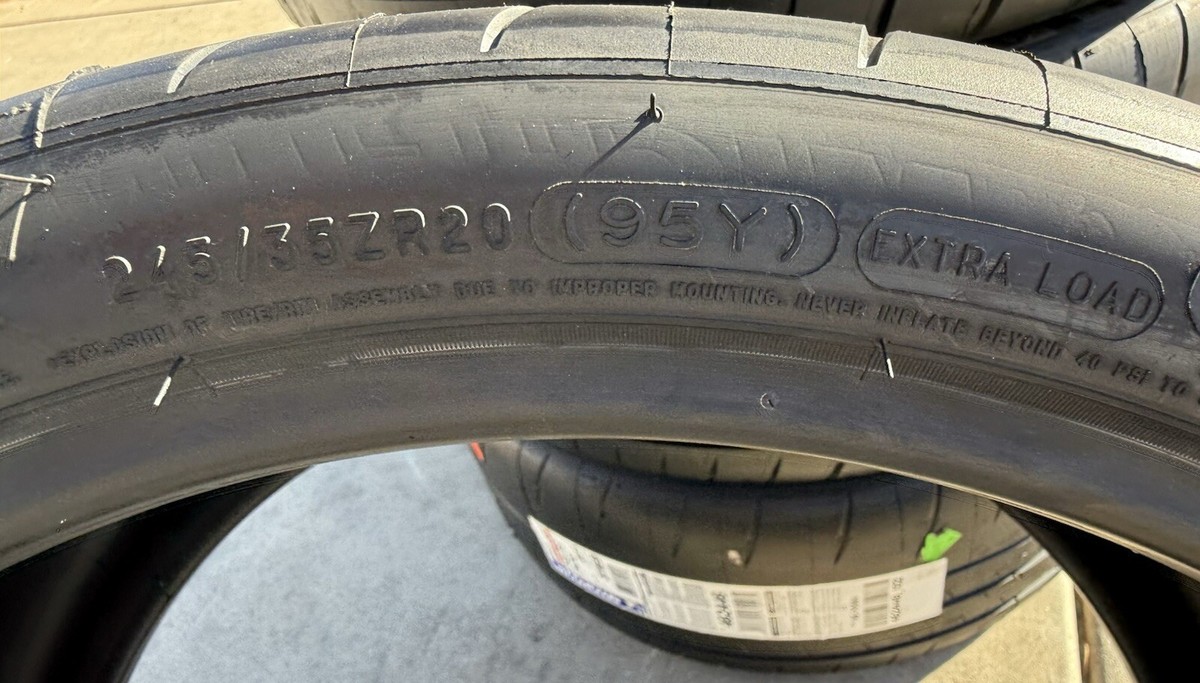 4 NEW 245/35ZR20 Michelin Pilot Sport Cup 2 Model 3