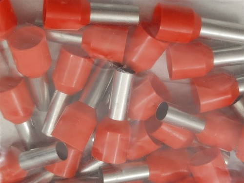 The Install Bay FRL8RD Red Barrel 8 AWG Copper Ferrules - 50 per bag - Picture 3 of 3