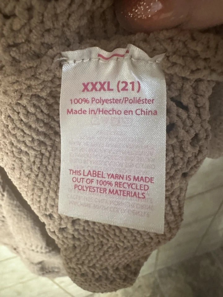 Exhilaration Women’s Cozy Tan Cable Knit Cardigan, Boho Pockets Lagenlook, XXXL - Image 4 of 4