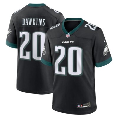Philadelphia Eagles Brian Dawkins #20 Nike Black 2025 Retired NFL