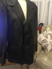 Hannibal Lecture Red Dragon Film 2002 Promotion Black Leather Mens Jacket L BN