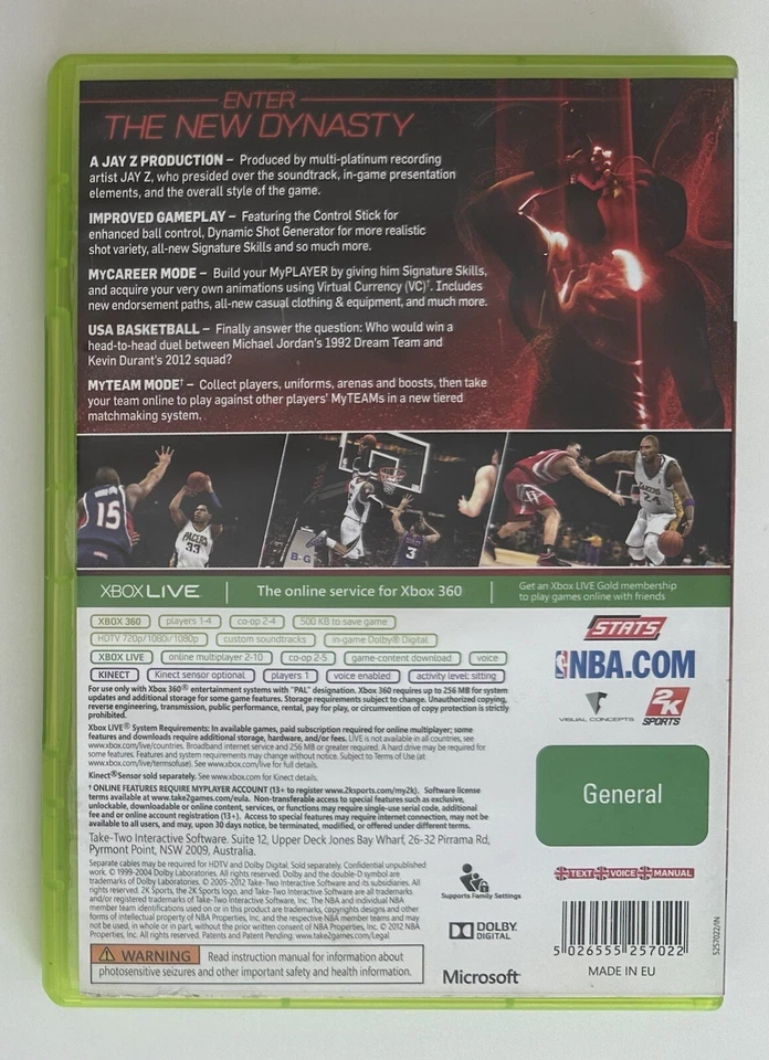 NBA 2K13 (XBOX 360) Microsoft PAL Video Game Complete with Manual VGC - Image 2 of 3