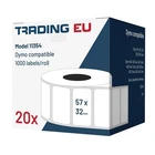 20x Label Compatible with Dymo 11354 57 x 32mm 1000 Labels for Coil