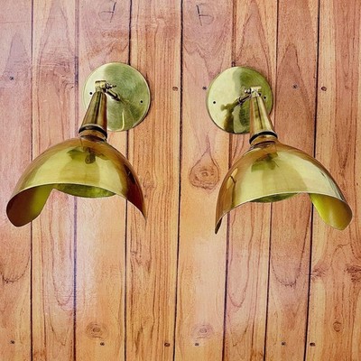 Elegant Aged Brass Wall Sconces for Adjustable Lighting Ideal Home Gift