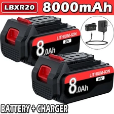 For Black & Decker 20V Lithium MAX Battery 20 Volt Li-Ion LBXR20 LBXR2020 8.0Ah