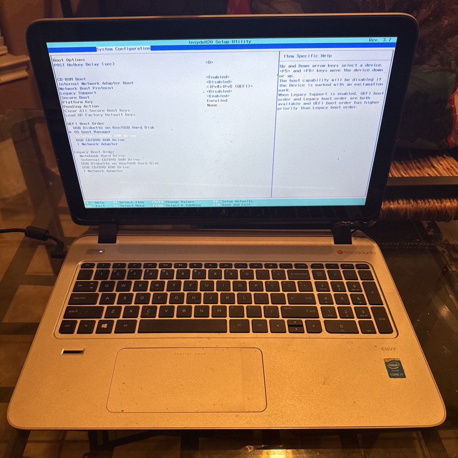 HP ENVY 15 Notebook - For Repair Parts