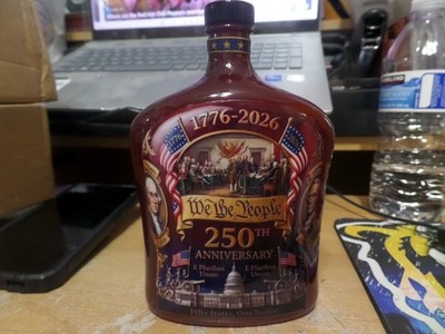 250th Anniversary Commemorative Whiskey Bottle | Collectible Edition Glass