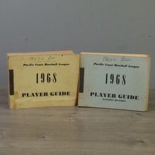1968 PCL Player Guides Eastern & Western Division William Weiss Media Guides VGC