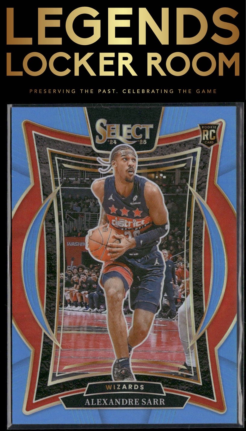 2024-25 Panini Select #73 Alexandre Sarr Light Blue Prizm #/299