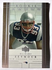 2002 Upper Deck Rookie FX #312 Richard Seymour Patriots HOF 399/750!!