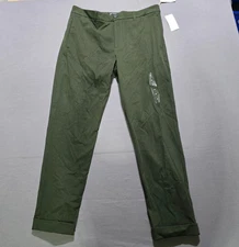Frank And Oak Mens Green pants 36x31 tapered - fit cropped regular rise new