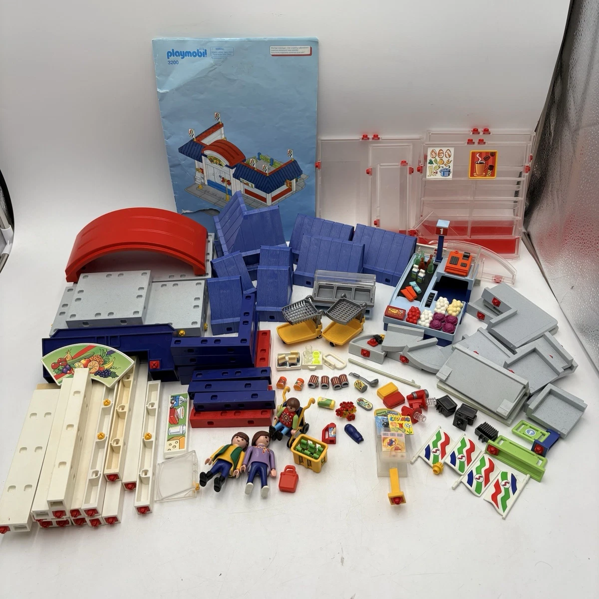 play mobil 3201 スーパー　レジ Playmobil(プレイモービル) スーパーマーケット レジ係と買物客 3201