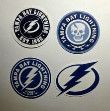 Tampa Bay Sticker 4 Lot NHL Hockey Logo New Sports Team Stickers Decal 