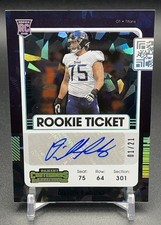 2021 Dillon Radunz Panini Contenders Cracked Ice Auto /21 #172