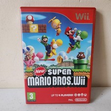 New Super Mario Bros. Wii Game Red Case Nintendo Wii Tested Good Condition