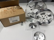 Cvf Racing Wraptor Small Block Chevy Polished Aluminum Pulley Set S-sbcs1cr-wr Cvf Racing Wraptor Small Block Chevy Polished Aluminum Pulley Set S-sbcs1cr-wr