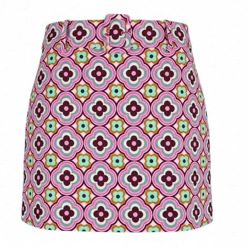 ZARA Jupe en Cuir Femme Multicolore Patchwork (EU 38