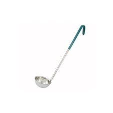 Winco LDC-6 6 oz. Stainless Steel Ladle w/ Black Handle