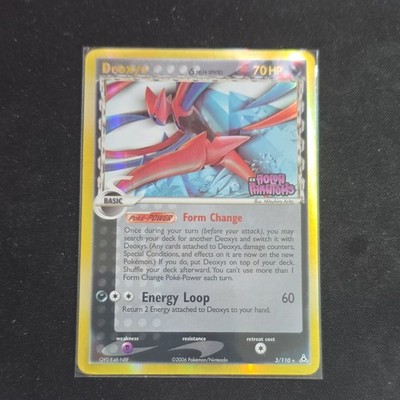 Deoxys EX 3/110 Holon Phantoms Delta Species Attack Forme Holo Rare Pokémon Card