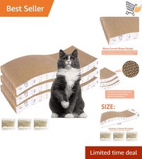 Cat Scratcher Pad Recyclable Corrugated Lounge Style for Indoor Cats