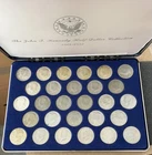 John F Kennedy Half Dollar Collection - 35 Coins from 1964 through 1999 w/ COA
