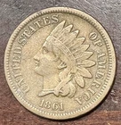 1861 INDIAN HEAD CENT VF VERY NICE TYPE COIN