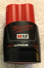 New Genuine Milwaukee 48-11-2420 Battery 12 Volt 2.0Ah M12 Red Lithium Ion