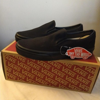 VANS Classic Slip-on Canvas Black Mens 6  / Women's 7.5.  **Brand New**