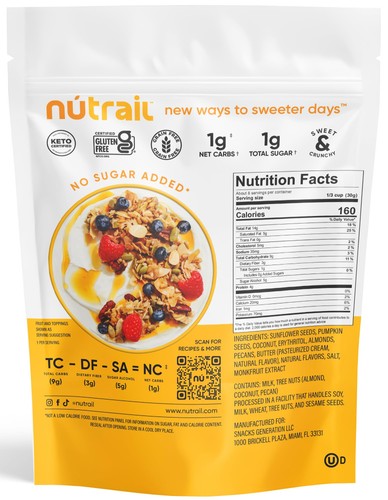 NuTrail Nuss Granola Müsli Honig Nuss ohne Zuckerzusatz Keto Low Carb Glutenfrei... - Bild 2 von 9